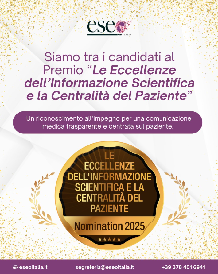Candidatura di ESEO Italia per la IX edizione del Premio “Le Eccellenze dell’Informazione Scientifica e la Centralità del Paziente”